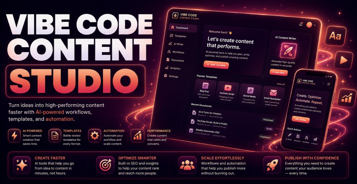 Vibe Coder Content Studio