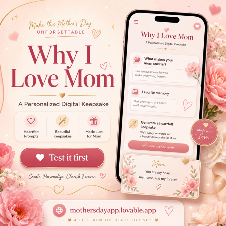 💐 I Built a Mother’s Day App… and I Want You to Test It First