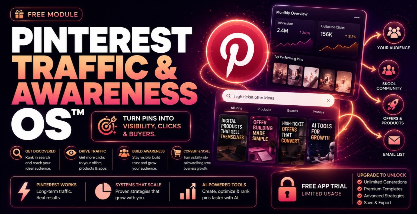 Pinterest Traffic & Awareness OS