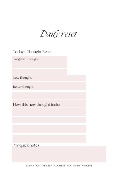 Daily reset 