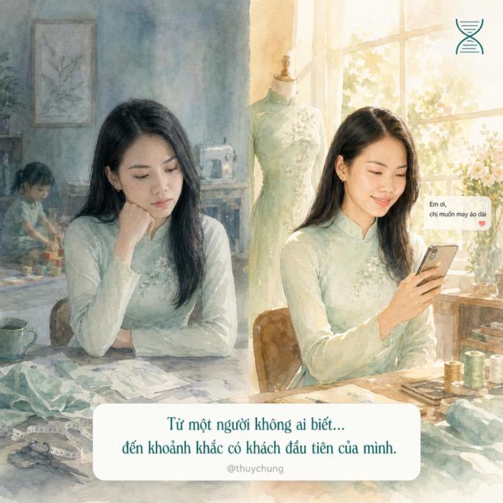 TỪ MỘT NGƯỜI KHÔNG AI BIẾT…  ĐẾN KHOẢNH KHẮC CÓ KHÁCH HÀNG ĐẦU TIÊN CỦA MÌNH!