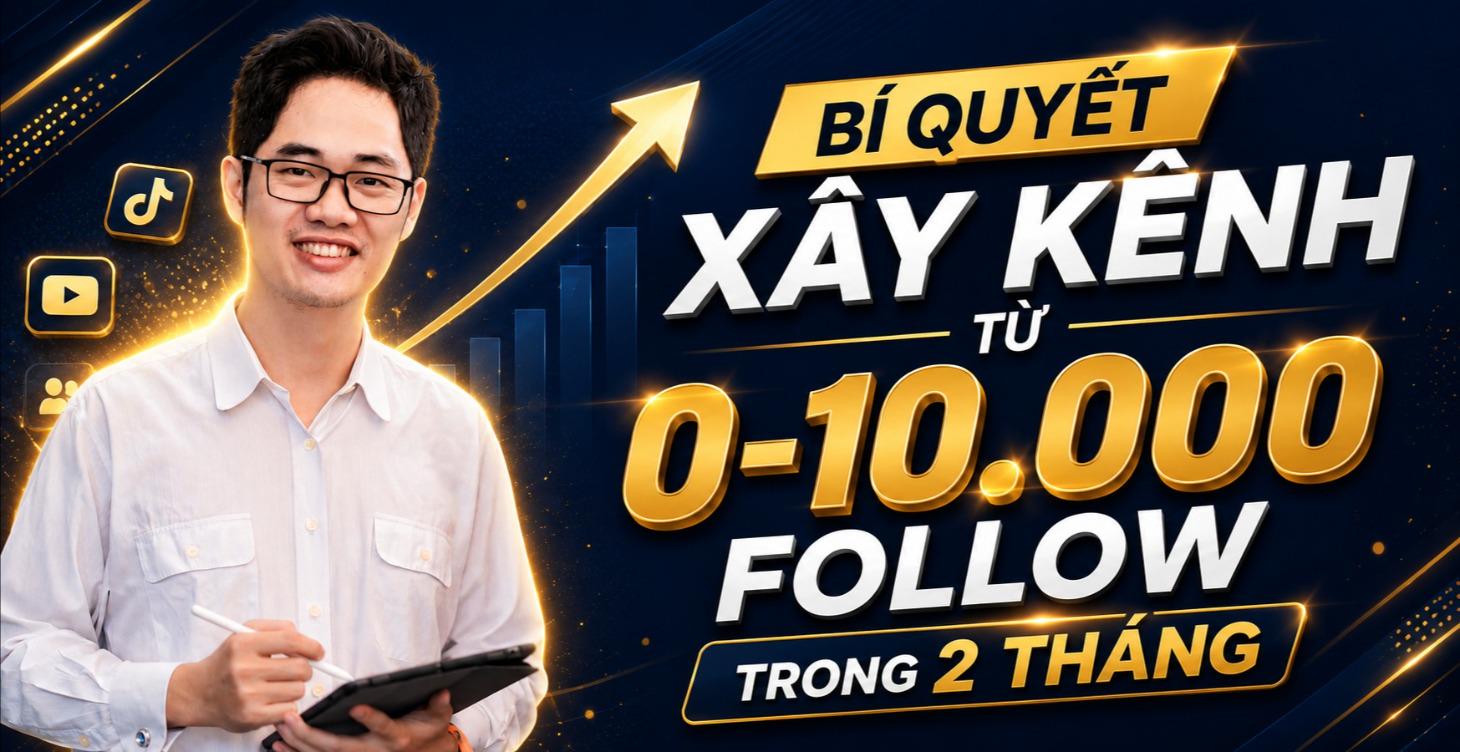 BÍ QUYẾT XÂY KÊNH TỪ 0-10.000 FOLOW TỪ NHÀ TEN DÂU