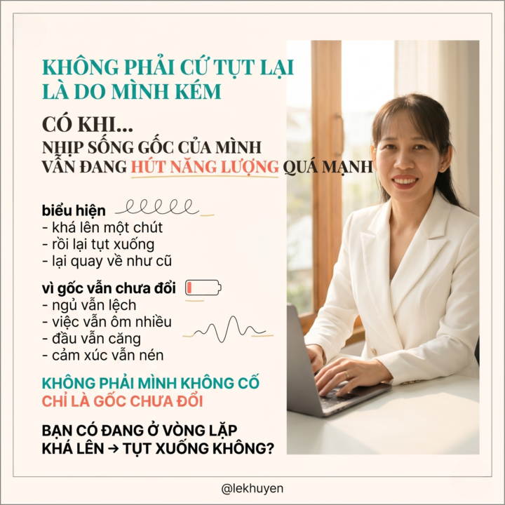 CỨ TỤT LÀ NGHĨ MÌNH KÉM