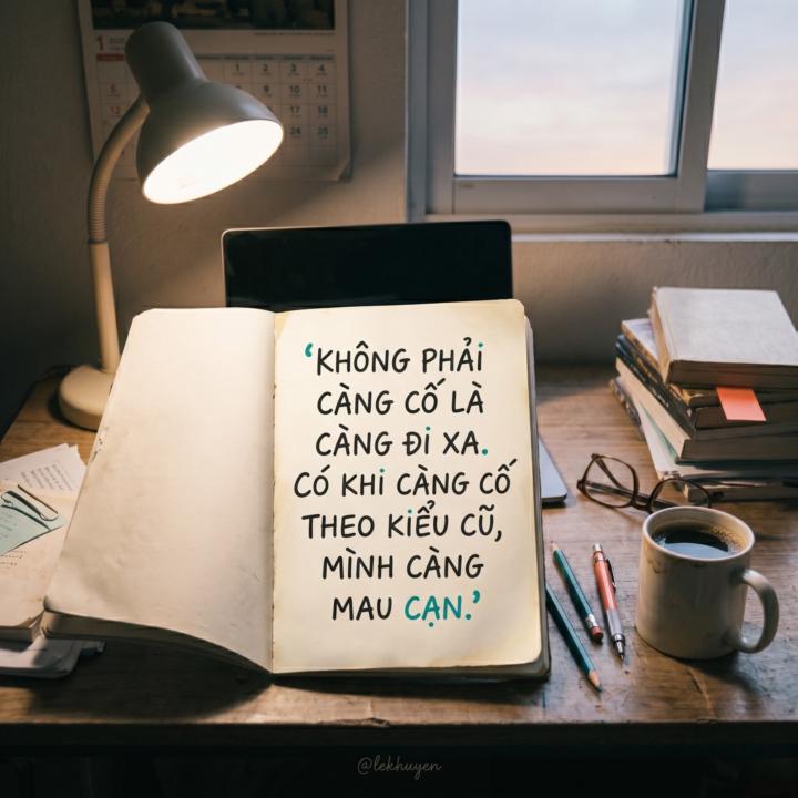 KHÔNG PHẢI CÀNG CỐ LÀ CÀNG ĐI XA