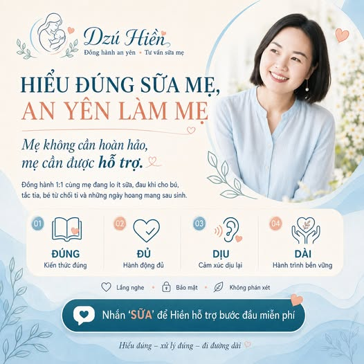 HIỂU ĐÚNG SỮA MẸ, AN YÊN LÀM MẸ