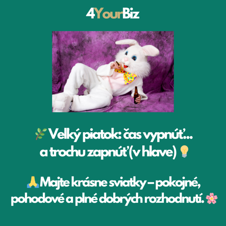 🌿 Veľký piatok: čas vypnúť... a trochu zapnúť (v hlave) 💡