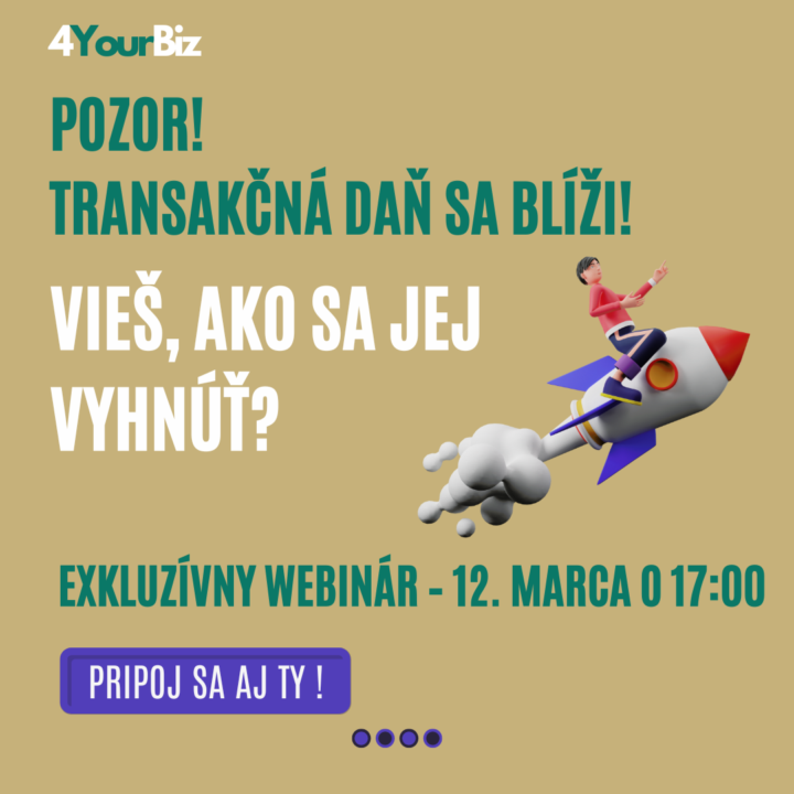 📢 POSLEDNÁ ŠANCA! TRANSAKČNÁ DAŇ – AKO NEPRÍSŤ O PENIAZE? 💰🚨
