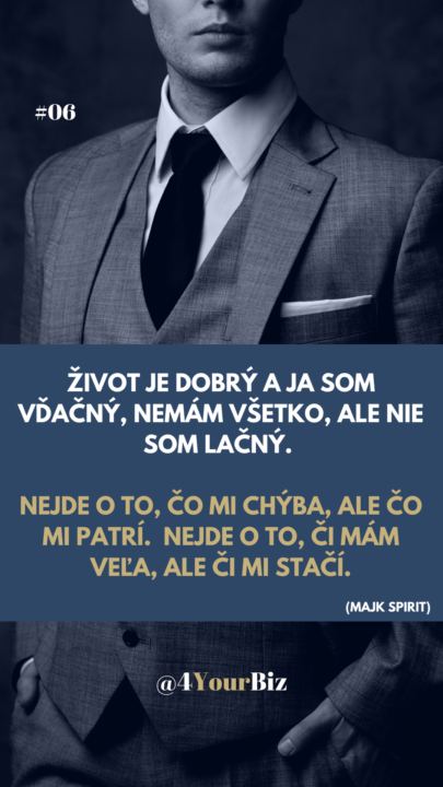 🌿 Nie sme bohatí tým, čo vlastníme, ale tým, čo si uvedomujeme.