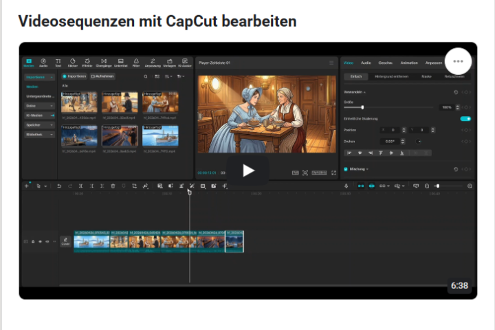 Neues Video im Classroom