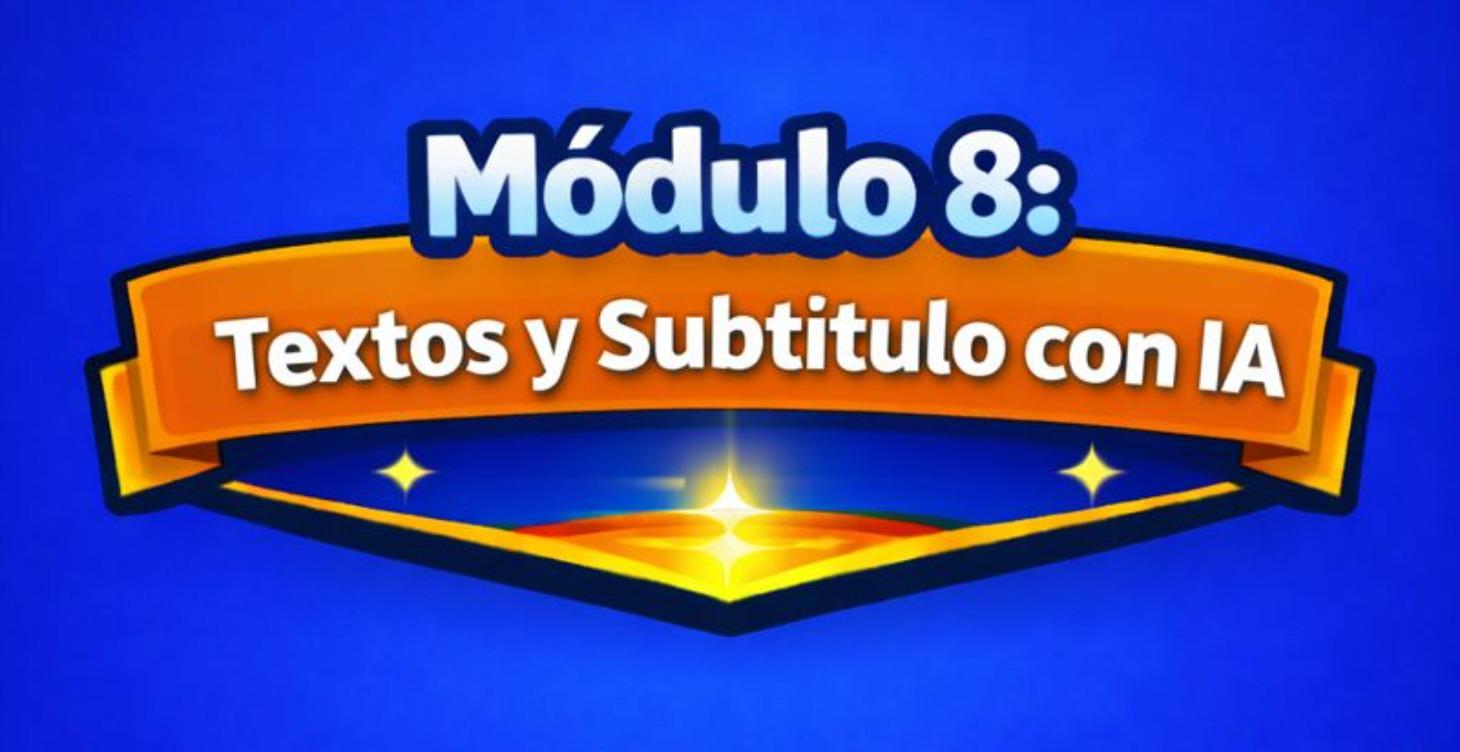 🔹Módulo 8 - Texto y Subtitulo con IA