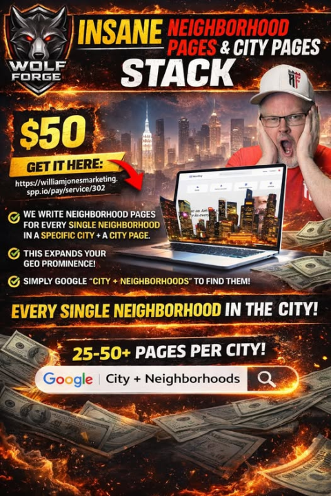 Insane Neighborhood Pages + City Stack