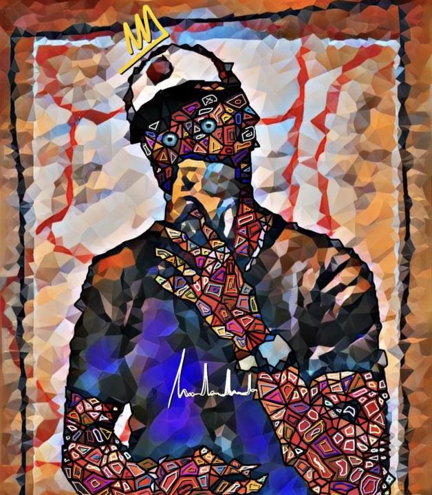 This artwork explores the idea of thinking becoming visible.
