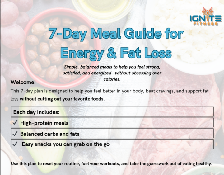 FREE 7-Day Meal Guide for Energy & Fat Loss 🥗