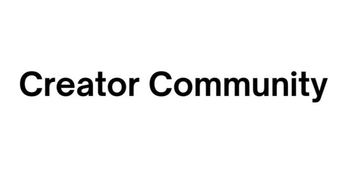 Creator community