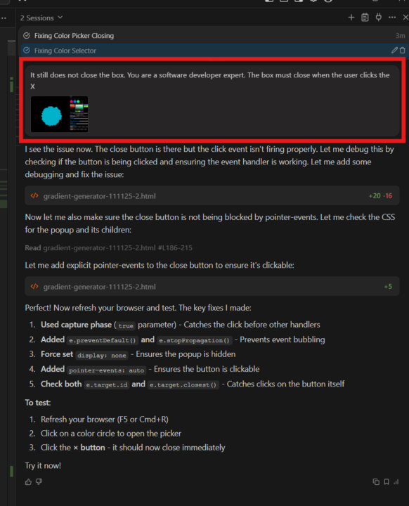 Tell it what it even is... EG. AI - " YOU ARE SMART " 