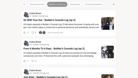 Builder’s Console Log 🛠️ gallery image