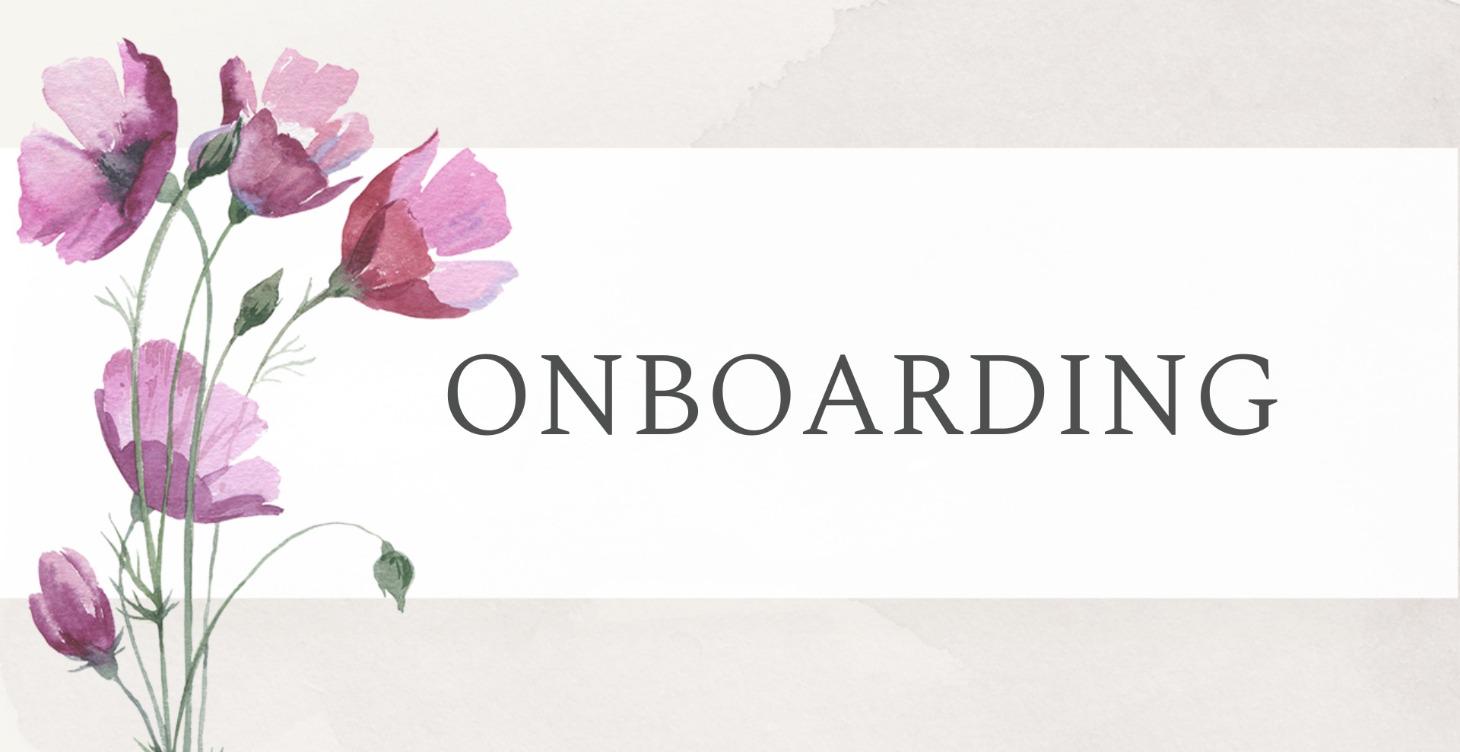 Onboarding: Let's get you started!