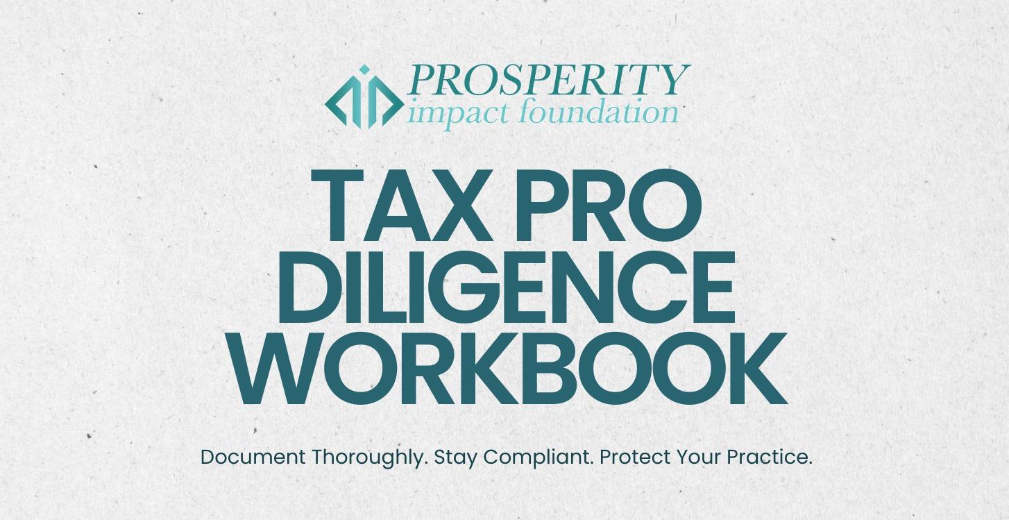Tax Pro Diligence Workbook
