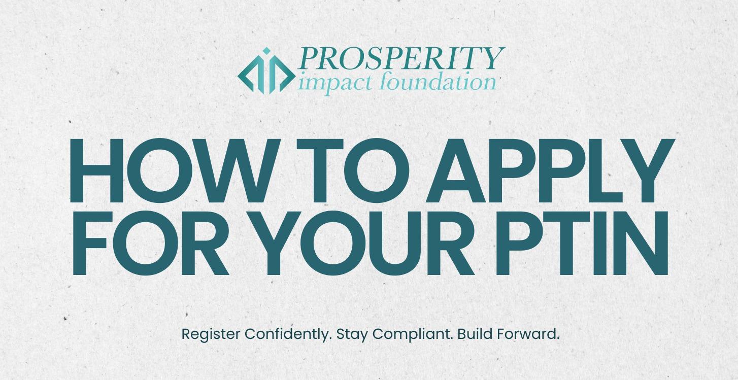 How to Apply for Your PTIN