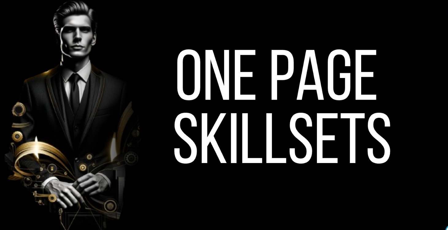 ONE PAGE SKILLSETS