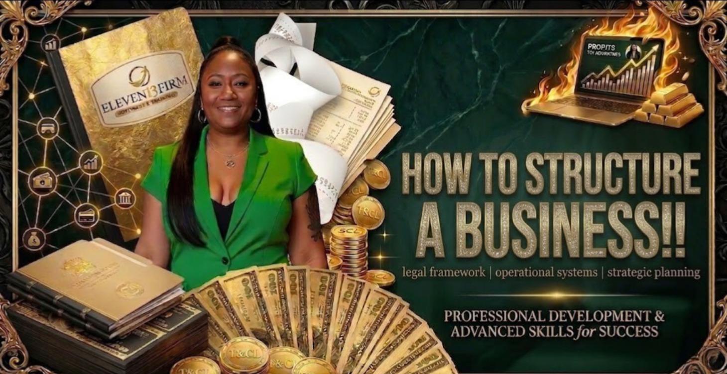 How to structure a business!!