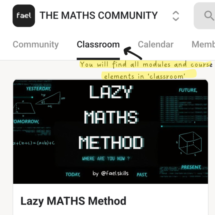 How to navigate inside the community