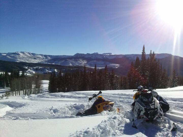 Snowmobiling