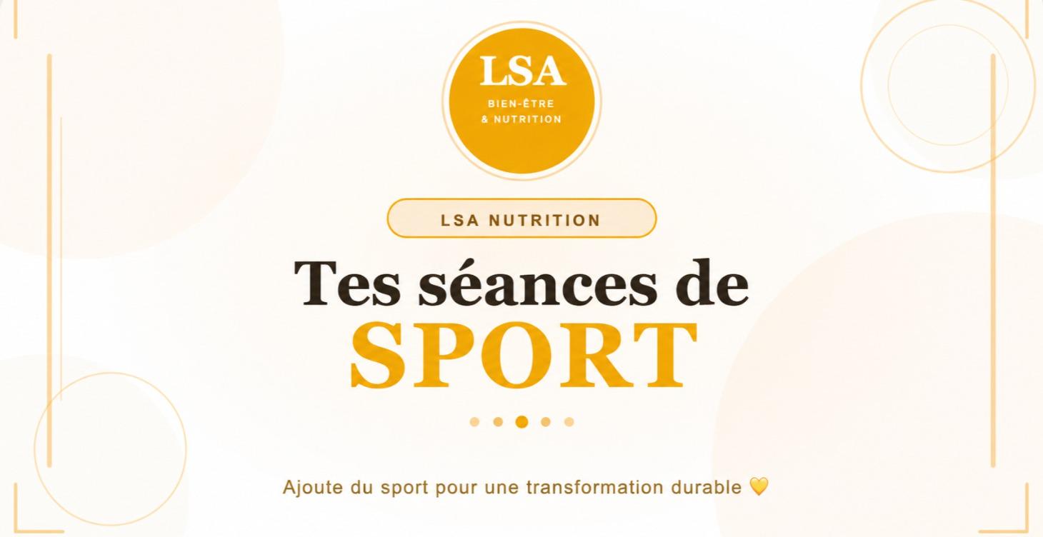 Tes séances de sport