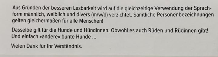 Gendern im Buch ja oder nein?