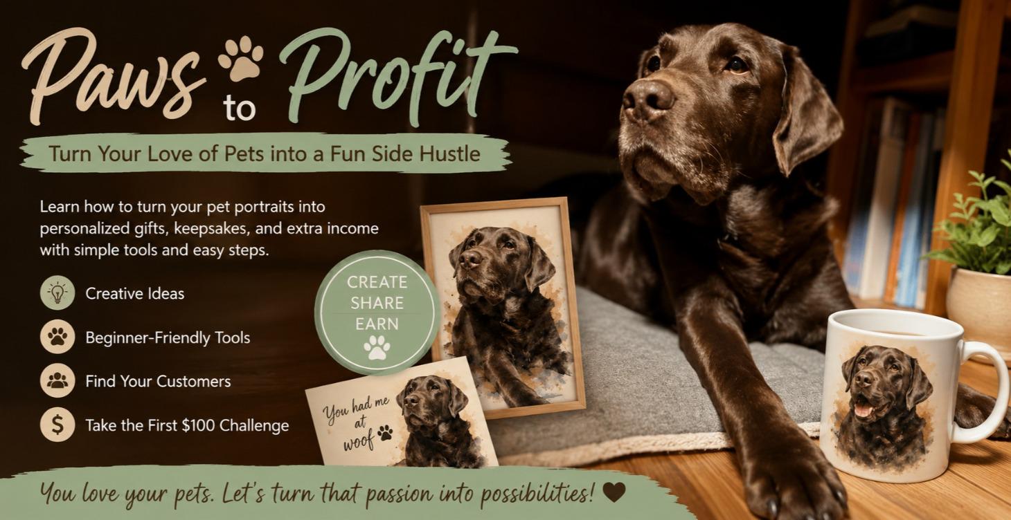 🐾 Paws to Profit: Beginner Side Hustle Ideas