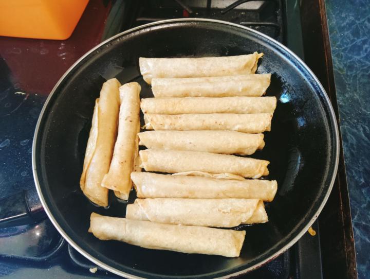 Preparando tacos 