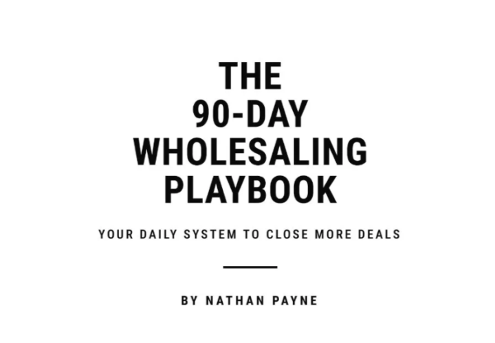 It's done. 📘The 90-Day Wholesaling Playbook — your daily system to close more deals.No fluff. No 