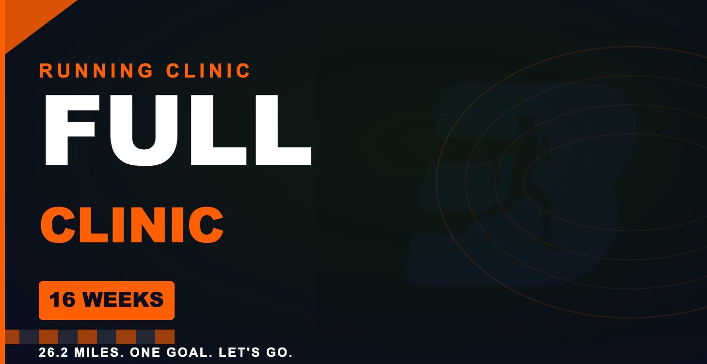 16 Week Full Marathon Running Clinic