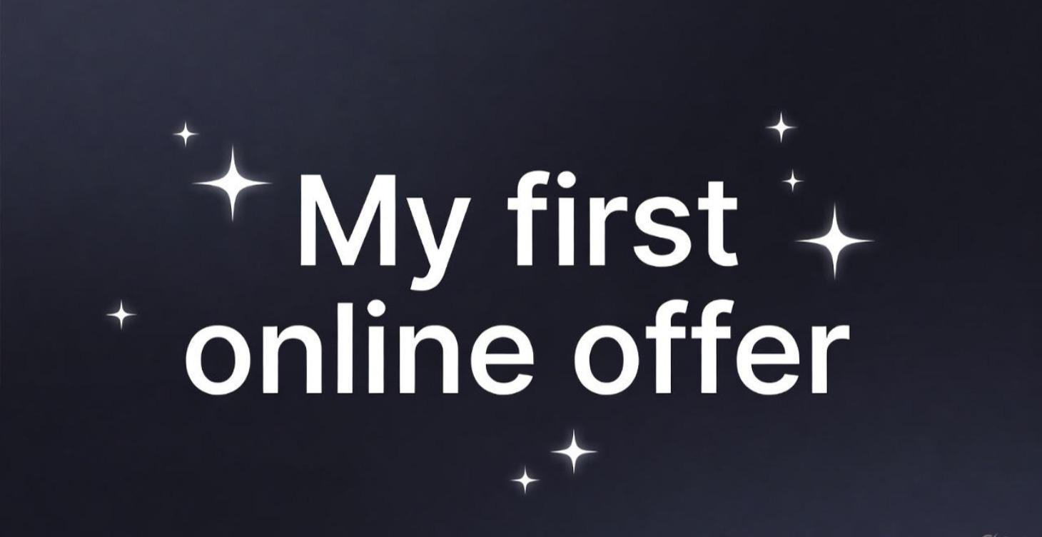 My First Online Offer Challenge