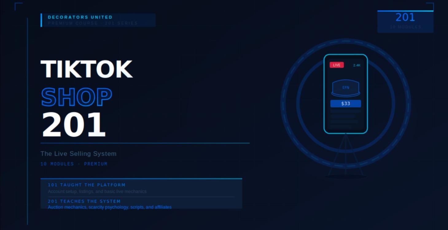 TikTok Shop 201: The Live Selling System