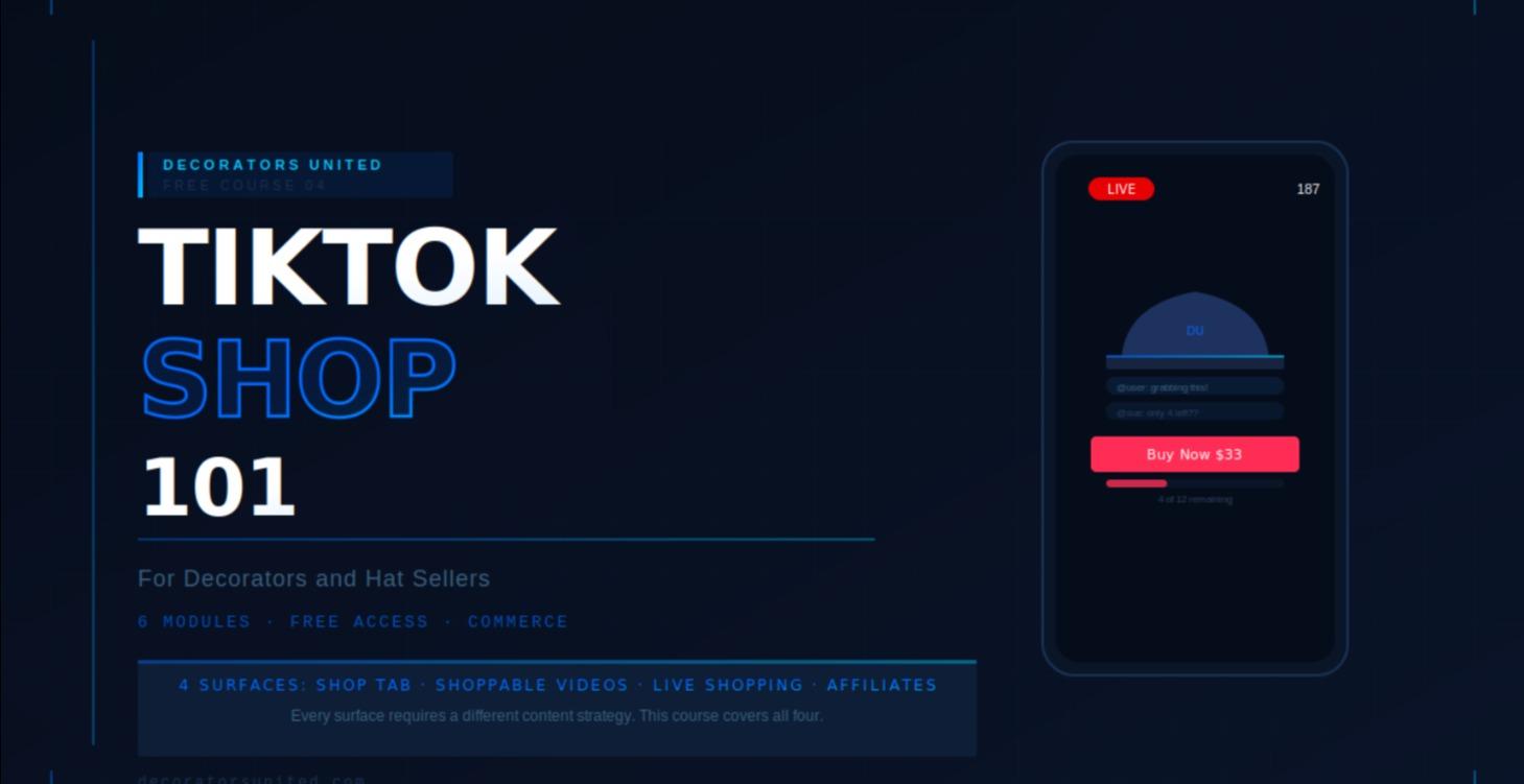 TikTok Shop 101: Decorators and Hat Sellers
