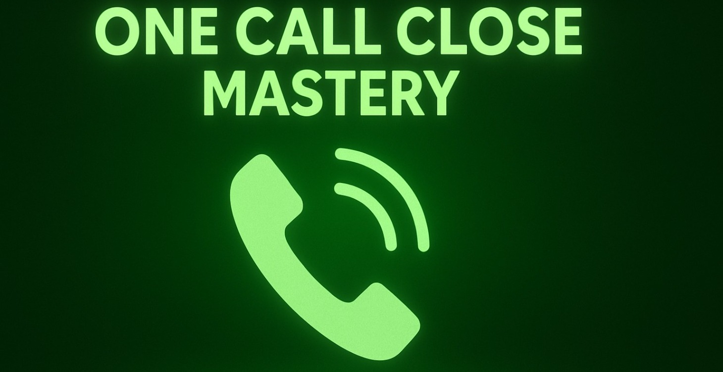 ONE CALL CLOSE MASTERY