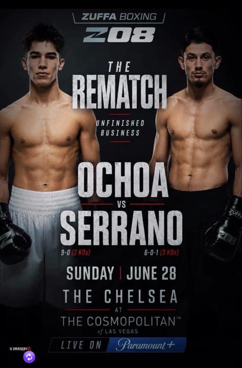 ZUFFA BOXING START TIME