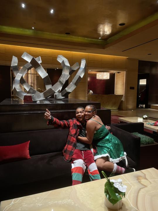 Christmas selfies with Ms.Ice cream 2025