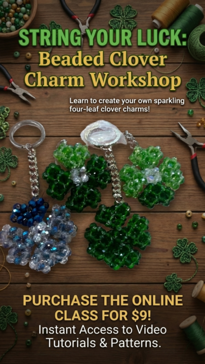 🍀 Create Your Own Lucky Four-Leaf Clover Charm 