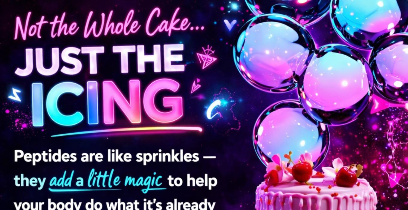 🍰 Peptides: The Icing, Not the Cake