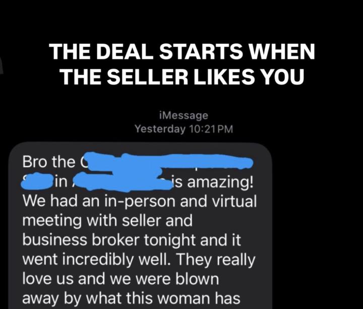 This is how deals actually start