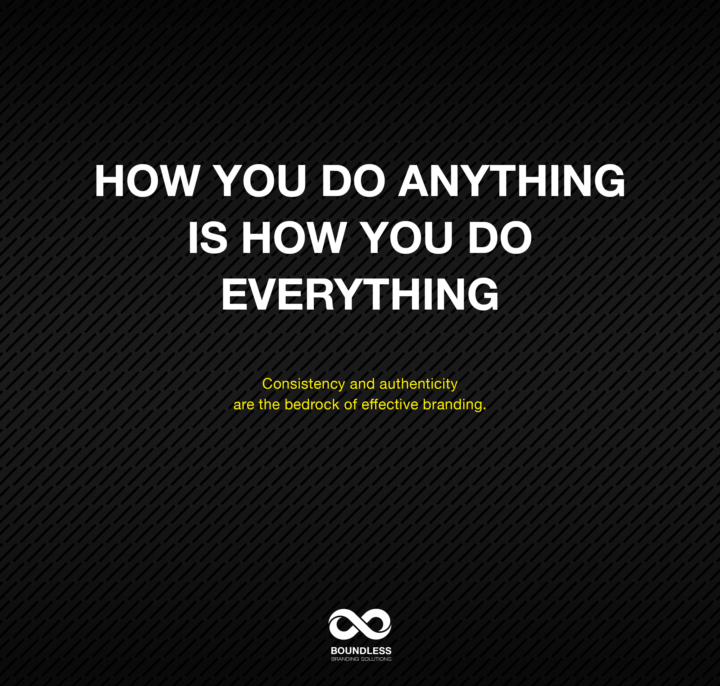 Consistent, Authentic actions