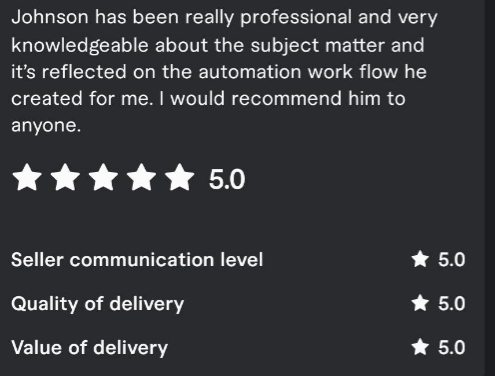 Another 5-Star Automation Delivered ⭐⭐⭐⭐⭐