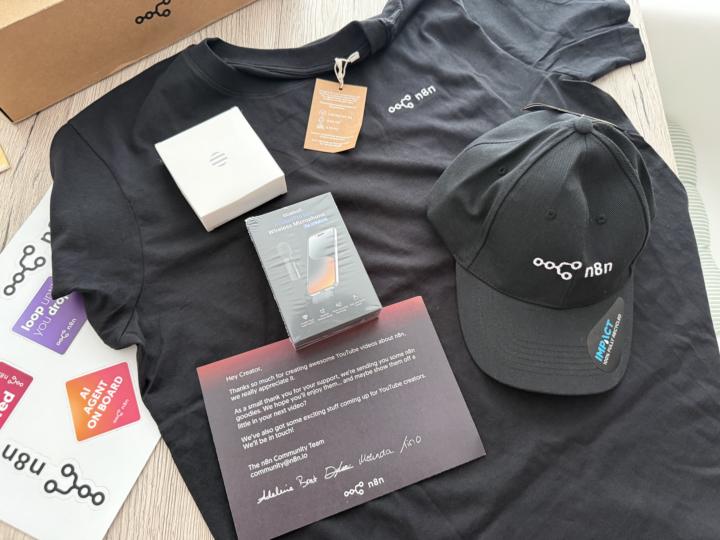 Big thank you to the n8n team for this awesome gift! 