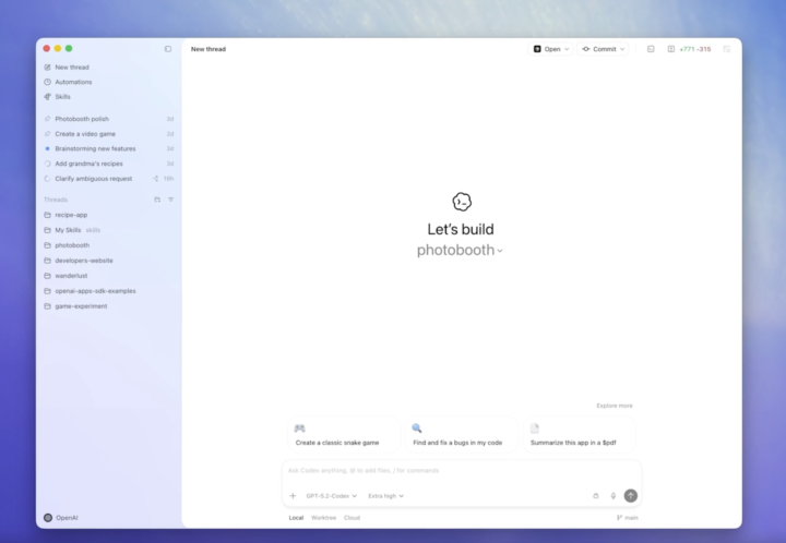 🚀 OpenAI just launched the Codex app for macOS
