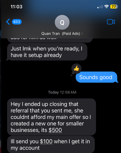 Got My Third Client This Week