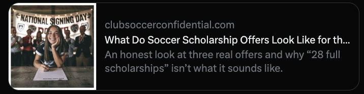 ⚽️ Wednesday Soccer Roundup: The Changing Landscape of College Scholarships, Recruiting Wisdom, and More!