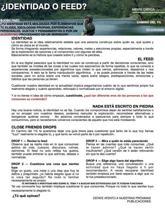 N5° NEWSLETTER CAMINO DEL 1%. 23/06/26