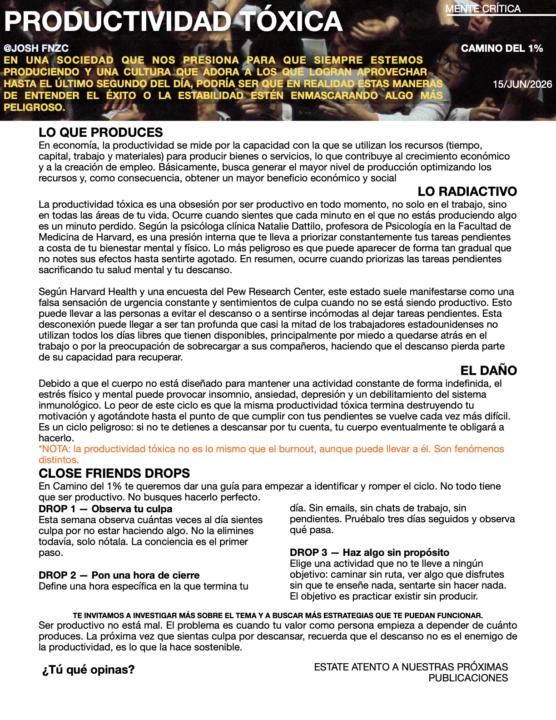 N4° NEWSLETTER CAMINO DEL 1%. 15/06/26